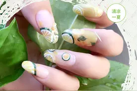 柠檬款美甲，图文教程来啦图片