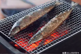 吃秋刀鱼，别去内脏图片