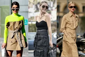 街拍：又美又飒的工装裙，你怎么能不尝试一下呢？图片