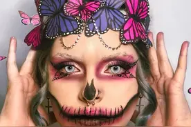 万圣节蝴蝶元素妆容——不可错过的炸街LOOK图片