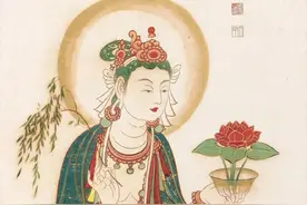 南无阿弥陀佛，张大千 临摹敦煌佛像 ~~ 绘画美图图片