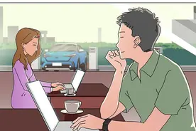 美女被盯着看三次后，竟直接上了男子的车后座……图片