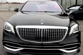 迈巴赫S560 4.0T V8，黑色才叫霸气，理想的后排空间长这样图片