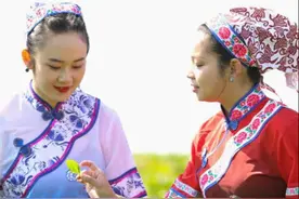 南亩茶山满眼绿，客家姑娘采茶忙图片