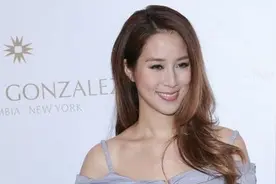 徐子淇的“阔太范”真温柔，拼色裙优雅贵气，脖子以下都是细节图片