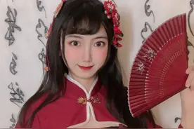 穿上中华风lolita的小姐姐，变得仙气飘飘，主要本人也非常可爱图片