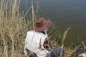 老汉钓鱼钓上一乌龟，背上插着4支箭，专家：此物来历不简单图片
