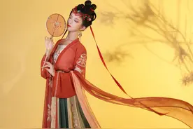 2020新款坦领汉服云阙阁，满满敦煌韵味，穿在身上宛若飞天仙女图片