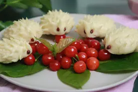 这样的早餐，孩子怎么会不喜欢？妈妈的早餐之刺猬豆沙包制作方法图片