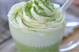 抹茶粉福利，星巴克的星冰乐自己在家做，如此颜值你一定会爱上它图片