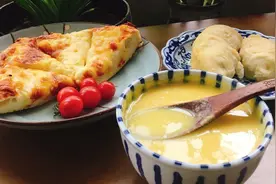 吃不完的榴莲，做成榴莲披萨，比外面买的都好吃图片