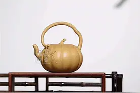 实力派高工范萍 首届“状元杯”获奖作品南瓜提梁壶图片