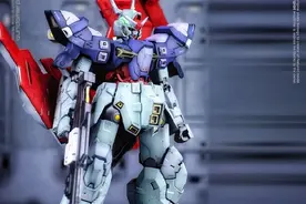 阴影涂装，金属感十足月高达图片