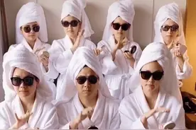 7个人中找出1个男人，网友：别以为你躲在女人堆里就找不到你了图片