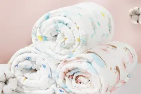 超柔吸水纱布浴巾，个性印花，蓬松柔软，舒适无甲醛图片