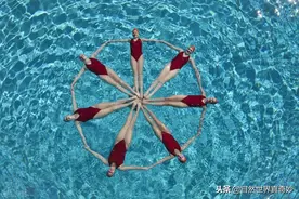 花样游泳队图片