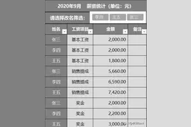 Excel如何动态选择需要显示的数据信息图片