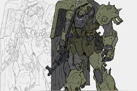 男人的浪漫，扎古机甲插画合集图片