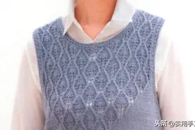「针织图解」休闲小背心，领子是亮点图片