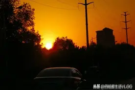 手机随拍：夕阳西下，落日余晖的唯美瞬间图片