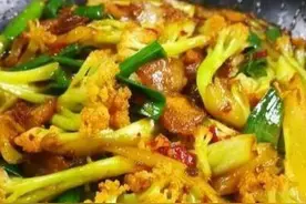 私房菜的分享：五花肉炒菜花，黄瓜炒蛋，肉末茄子图片