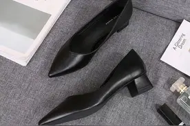 复古女鞋，中年女人穿上非常端庄图片