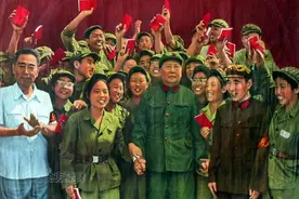 红色年代宣传画，我们战斗在广阔的天地里，我是公社小社员图片