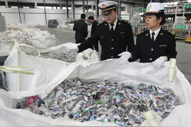 海关的减法：江苏2020年退运出境洋垃圾1.59万吨图片