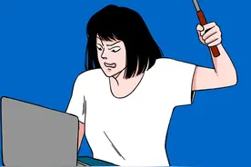 男朋友的手机加了“多人运动”群？（漫画）图片