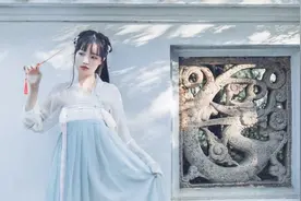 旗袍美女，古风汉服，人在画中游，醉了醉了图片