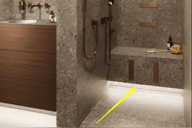 我决定等卫生间装修，要在淋浴房悬空25公分，砌个石凳坐着洗澡图片