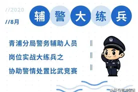 青浦分局勤务辅助人员岗位实战大练兵之协助警情处置比武竞赛图片