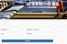 行李箱落在机场怎么办？登录“民航遗失物品全国统一查询平台”查询 足不出户领回图片