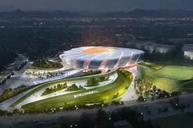重庆龙兴专业足球场，设计取意‘火凤凰’，预计2022年6月建成图片