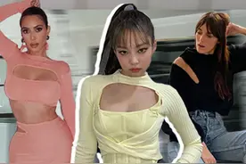 Jennie的挖空毛衣真的好绝啊，这才是秋天该露出的时髦图片