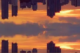 看看摄影大师如何用魔幻的镜像技术，刻画夕阳西下的玄武湖图片