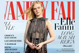 组图：她笑起来太甜了，艾丽·范宁《名利场》10月号封面大片图片