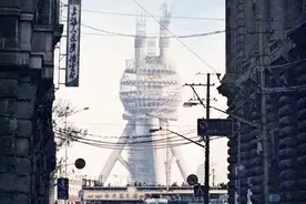 直击90年代的上海：中国最发达的城市，图9还没有建成的东方明珠图片