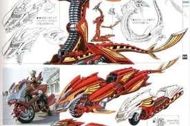 《假面骑士龙骑》：各种造型的假面骑士，战甲和装备设定图图片