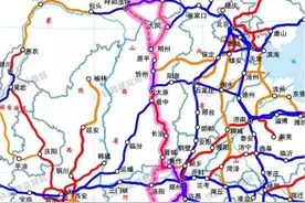 呼南高速铁路，线路走向争议不断，逐渐演化为双通道图片