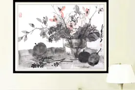 点染勾皴五色清，丈山尺树律分明，画的境界图片