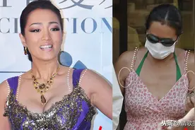 穿搭法则｜肩宽大骨架的巩俐，穿错衣服显胖又显壮图片