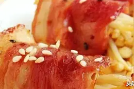 油煎金针菇 香煎培根金针菇卷，家人都爱吃图片