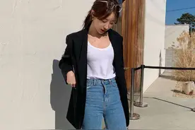 看了那么多小个子穿搭，我只服她！不仅显高显瘦，简约时髦还高级图片