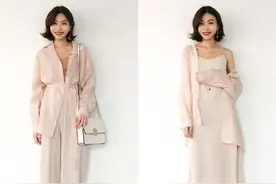 18套“透视衬衫”搭配，看我如何“遮肉显瘦”，太适合微胖中年女图片