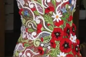 「针织作品」50款编织工艺精细的爱尔兰蕾丝花夏季背心、上衣等图片