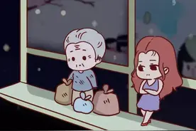 深夜漫画：那个在公交车站抽烟的叛逆女孩图片