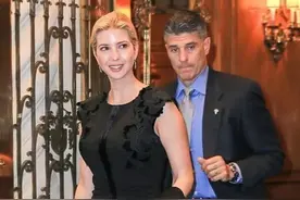 美国第一千金伊万卡穿黑长裙和保镖出街，帅气保镖比丈夫更英俊图片