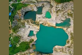 废弃采石场变身美丽矿山公园——渝北区铜锣山矿山公园图片