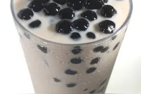 在家就能做的网红珍珠奶茶，热量低吃不胖，经济实惠又好喝图片
